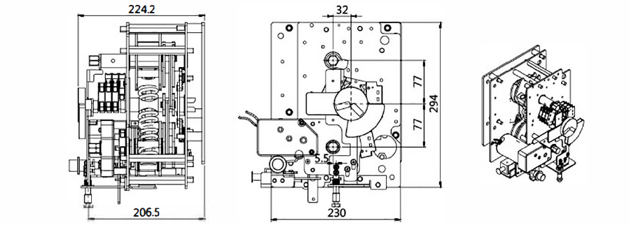 WLG Type Spring-Operated Mechanism for Indoor High-Voltage SF6 Load Switch插图2