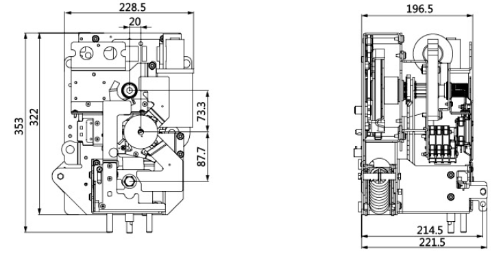 WLV/C/G 12/630/3 Spring-Operated Mechanism for High-Voltage SF6 Load Switching Equipment插图5
