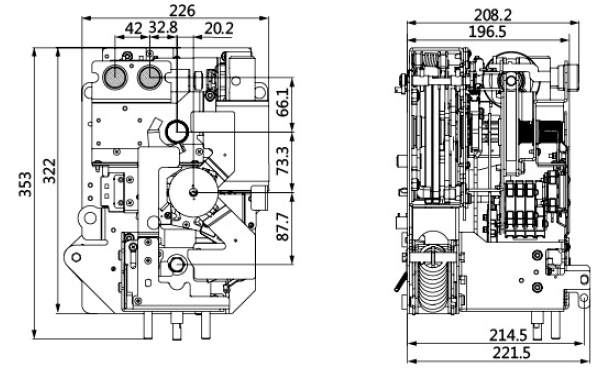 WLV/C/G 12/630/3 Spring-Operated Mechanism for High-Voltage SF6 Load Switching Equipment插图4